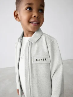 Grijs - Baker by Ted Baker - 3 -delig set van getextureerd jack, T-shirt en broek