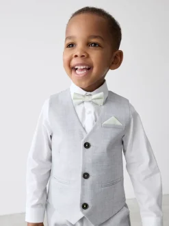 Grijs - Baker by Ted Baker set van gilet, overhemd en broek
