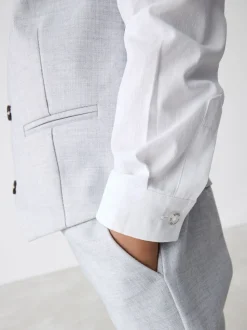 Grijs - Baker by Ted Baker set van gilet, overhemd en broek