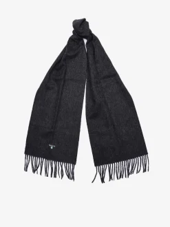 Grijs - Barbour® effen lamswollen sjaal