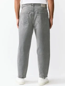 Grijs - Barrel Fit - Vintage wash denim jeans