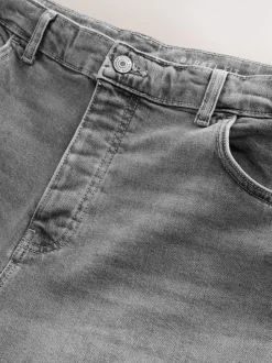Grijs - Barrel Fit - Vintage wash denim jeans