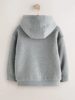 Grijs - Borg Fleece Zip Through Hoodie (3-16yrs)