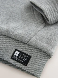 Grijs - Borg Fleece Zip Through Hoodie (3-16yrs)