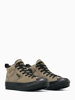 Grijs - Converse Chuck Taylor All Star Malden Street Mid Top Trainers