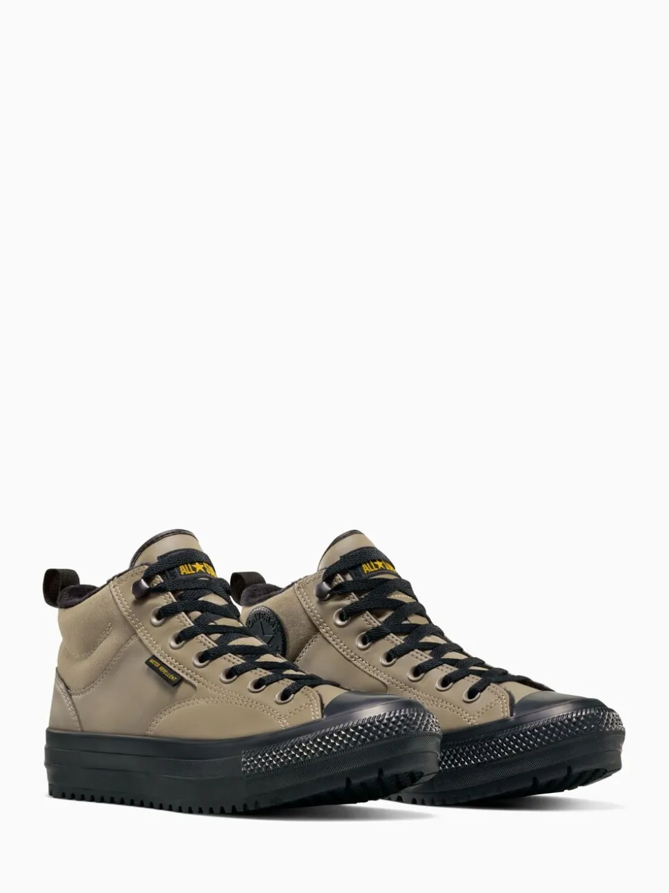 Grijs - Converse Chuck Taylor All Star Malden Street Mid Top Trainers