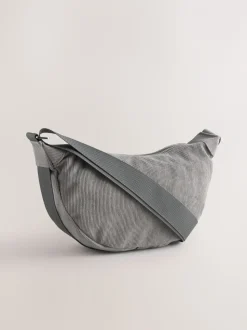 Grijs - Cord Effect Sling Bag