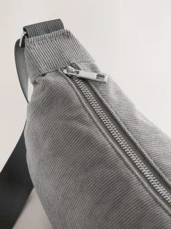Grijs - Cord Effect Sling Bag