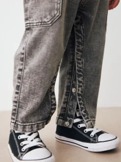 Grijs - Denim tuinbroek (3mnd -7jr)