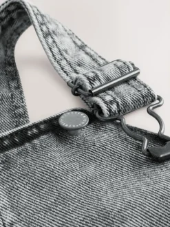 Grijs - Denim tuinbroek (3mnd -7jr)