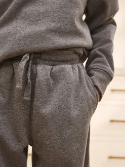 Grijs - Enkele behaaglijke fleece pyjama (3 - 16 jr)