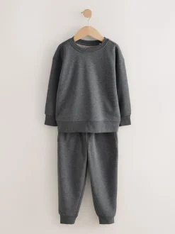 Grijs - Enkele behaaglijke fleece pyjama (3 - 16 jr)