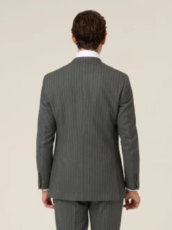 Grijs - Enkele knoop - Skopes Cassius Tailored Fit Stripe Suit Jacket