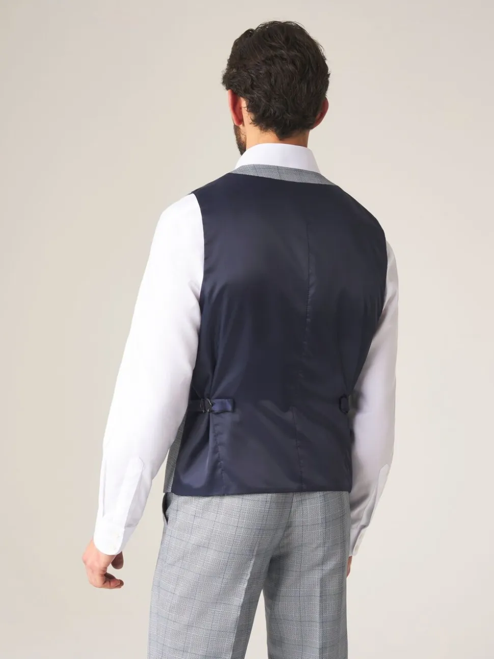 Grijs - Enkele knoop - Skopes scoop Anello gilet met dubbele rij knopen