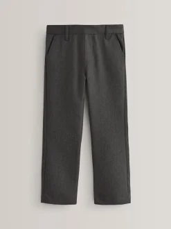 Grijs - Formele schoolbroek met rechte pijpen (3-17jr)