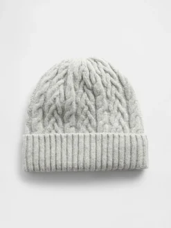 Grijs - Gap CashSoft Cable-Knit Beanie