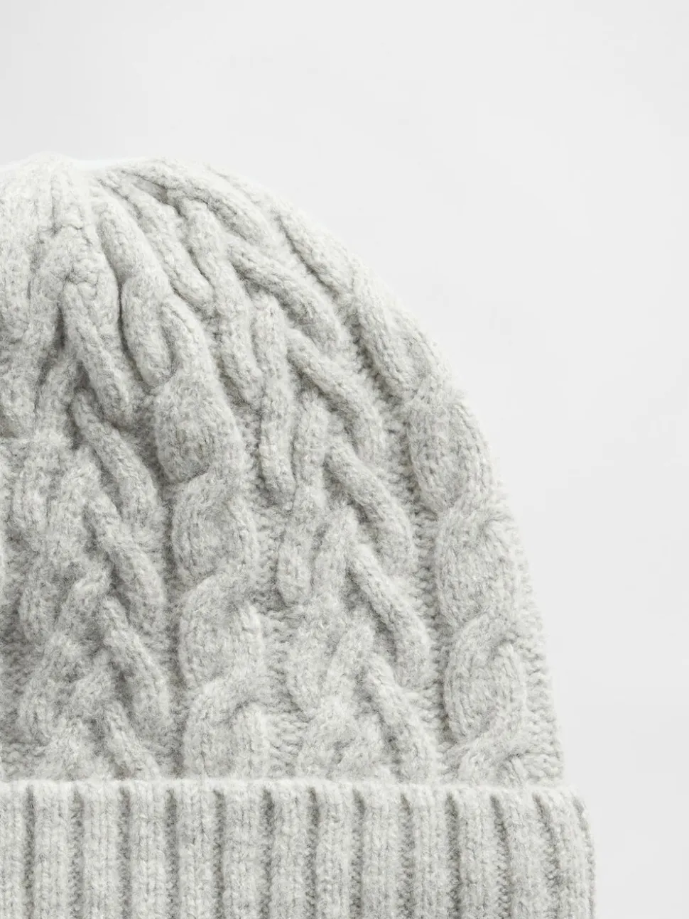 Grijs - Gap CashSoft Cable-Knit Beanie