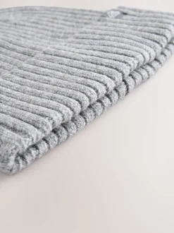 Grijs - Gebreide beanie-muts (1-16jr)