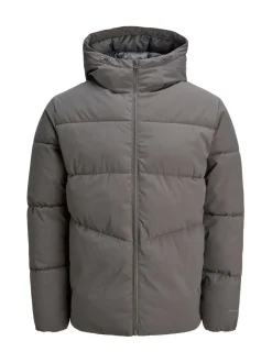 Grijs - Jack & Jones - Gewatteerd jack met capuchon