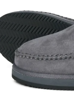 Grijs - JACK & JONES Fleece Lined Stitch Detail Mule Slippers