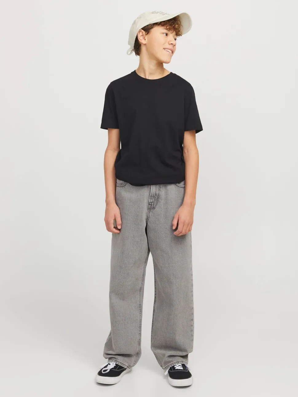 Grijs - JACK & JONES Junior Baggy Fit Alex Jeans