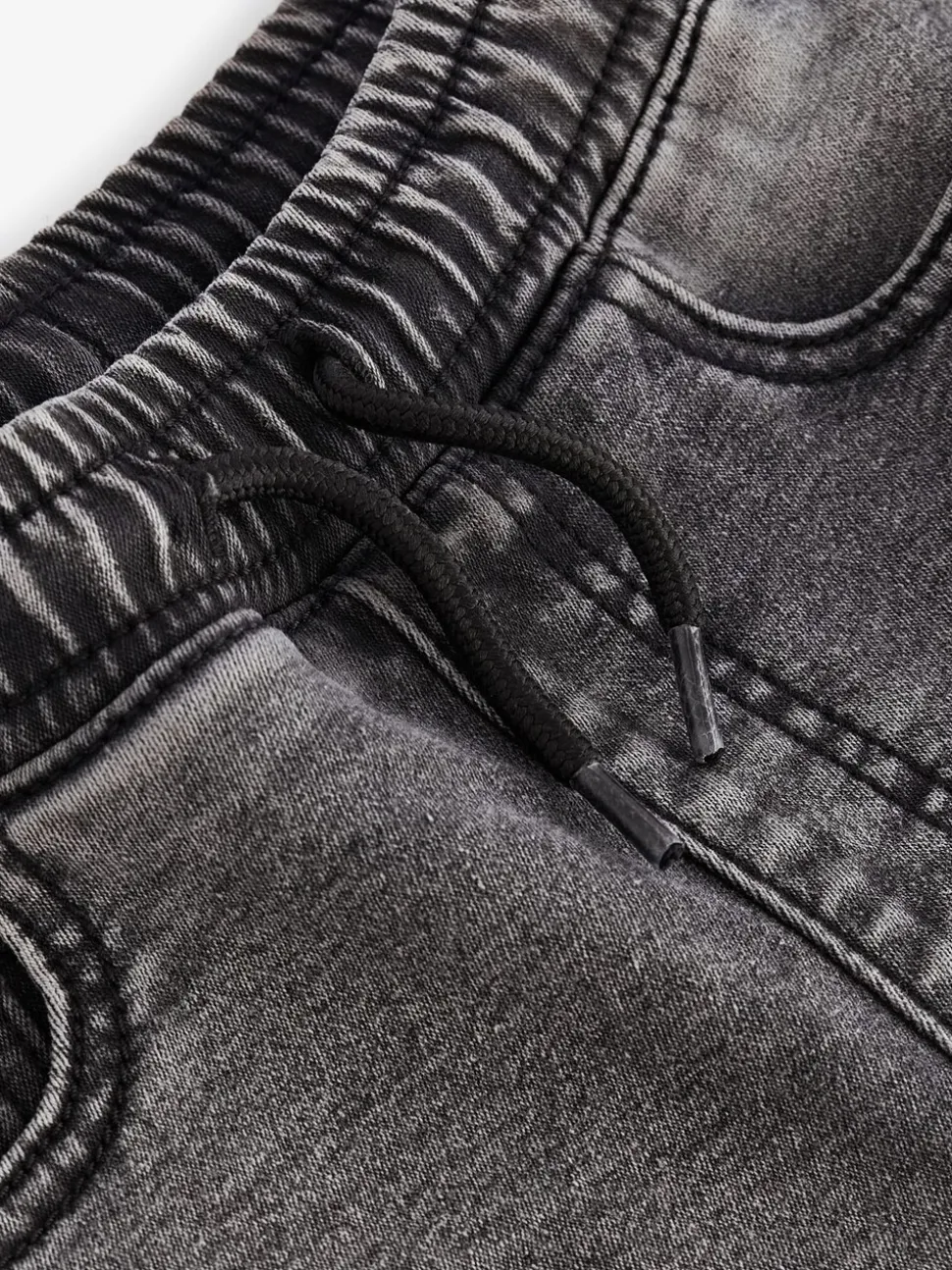 Grijs - Jeans met stretch en elastische taille (3-16 jr)