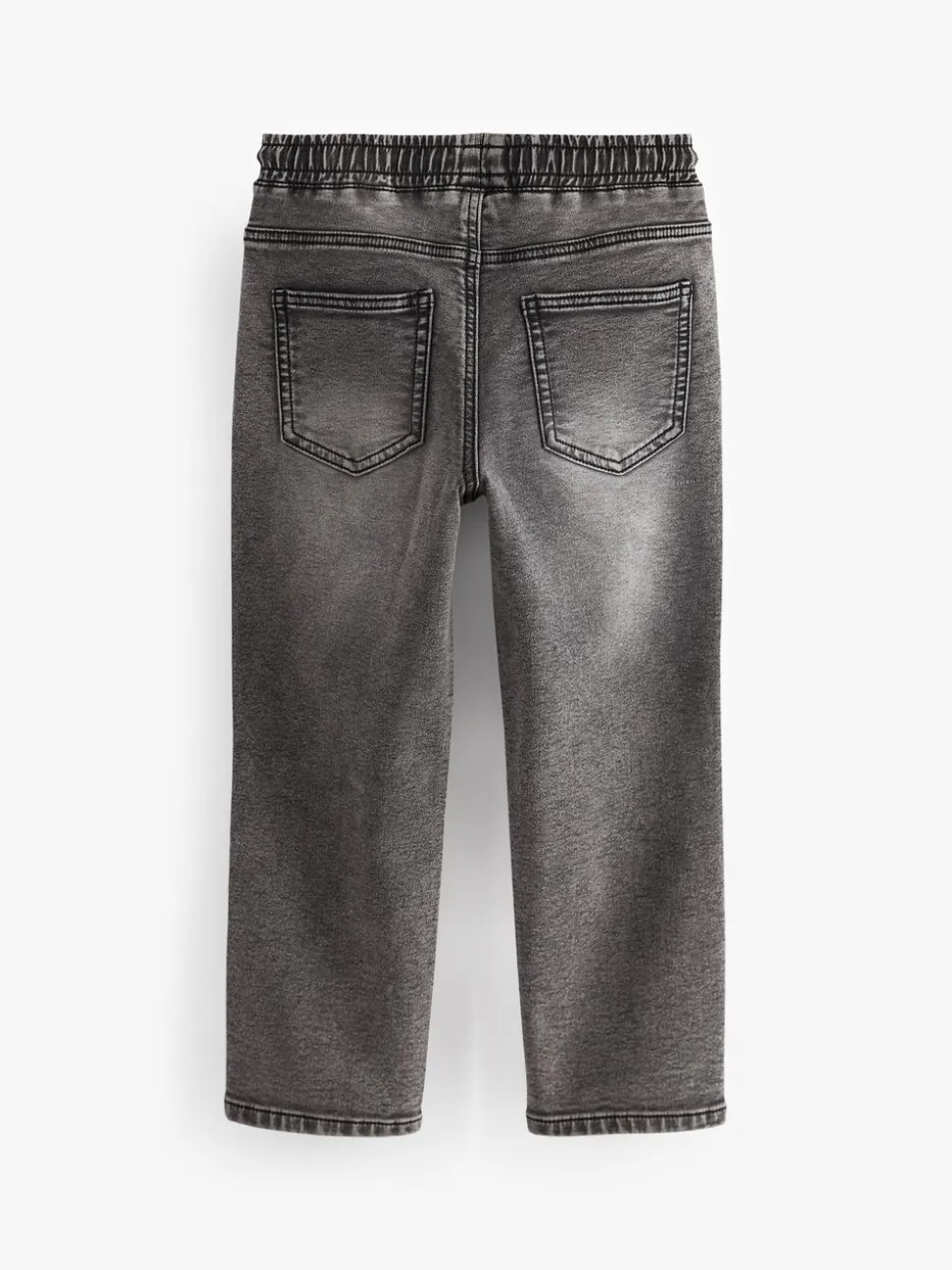Grijs - Jeans met stretch en elastische taille (3-16 jr)