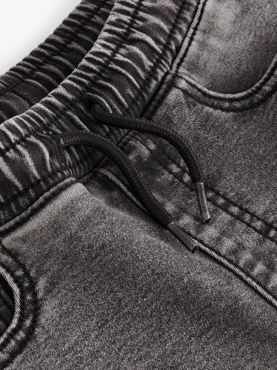 Grijs - Jeans met stretch en elastische taille (3-16 jr)