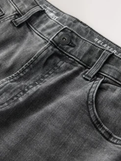 Grijs - Klassieke stretchy Jeans met relaxed fit