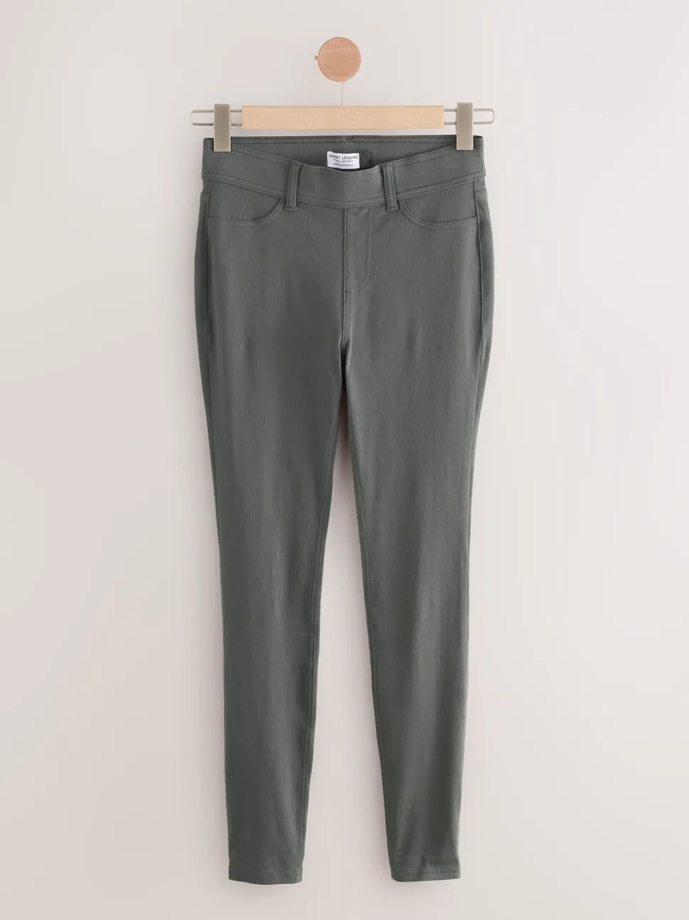 Grijs - Lange jersey denim leggings