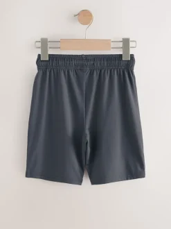 Grijs - Lichtgewicht sportshorts (3-16jr)