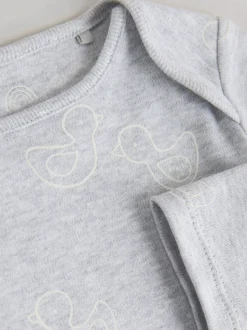 Grijs - Long Sleeved Baby Bodysuits 5 Pack
