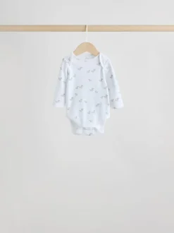Grijs - Long Sleeved Baby Bodysuits 5 Pack