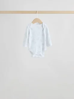 Grijs - Long Sleeved Baby Bodysuits 5 Pack