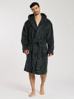 Grijs - Loungeable Sherpa kamerjas met capuchon