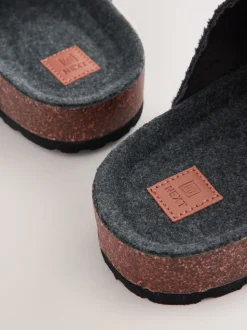 Grijs - Pantoffelmuiltjes met gesp