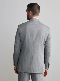 Grijs - Regular Fit Signature Nova Fides 100% Italian Wool Suit Jacket