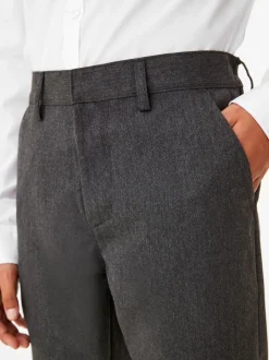 Grijs - Schoolbroek met rechte pijpen (3-17jaar)