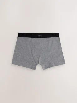 Grijs - Set van 10 boxershorts met zachte tailleband (2-16 jr)
