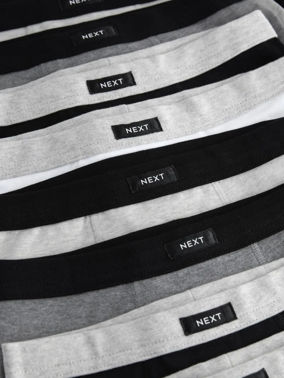 Grijs - Set van 10 boxershorts met zachte tailleband (2-16 jr)