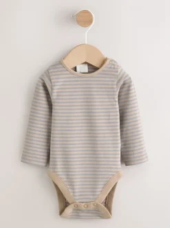 Grijs - Set van gewatteerde jersey tuinbroek en rompertje voor baby's (0mnd-2jr)