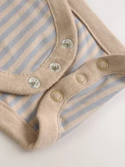 Grijs - Set van gewatteerde jersey tuinbroek en rompertje voor baby's (0mnd-2jr)