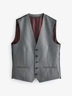 Grijs - Signature Zignone flanellen gilet van Italiaanse wol-kasjmier blend