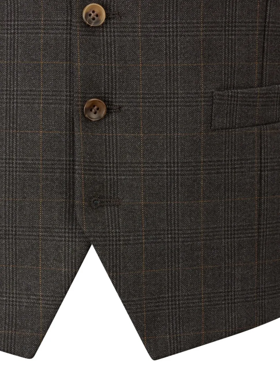 Grijs - Skopes Elijah Suit Check Waistcoat