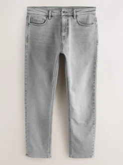 Grijs - Slim Fit - Comfortabele stretchjeans