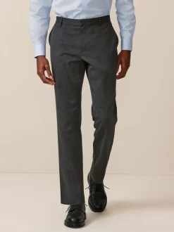 Grijs - Slim Fit - Modieuze broek zonder plooien