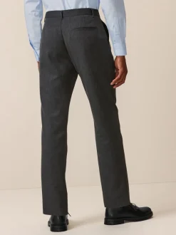 Grijs - Slim Fit - Modieuze broek zonder plooien