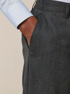 Grijs - Slim Fit - Modieuze broek zonder plooien
