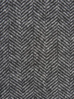 Grijs - Slim Fit - Signature Nova Fides Blazer van wolblend met visgraatmotief