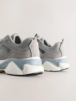Grijs - Sneakers met veters
